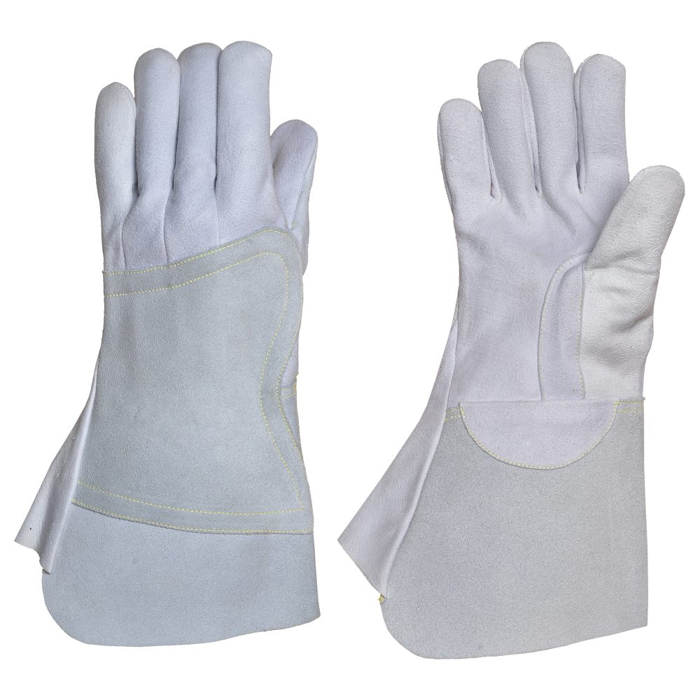 PREMIUM COW SPLIT LEATHER LINES MAN GLOVES