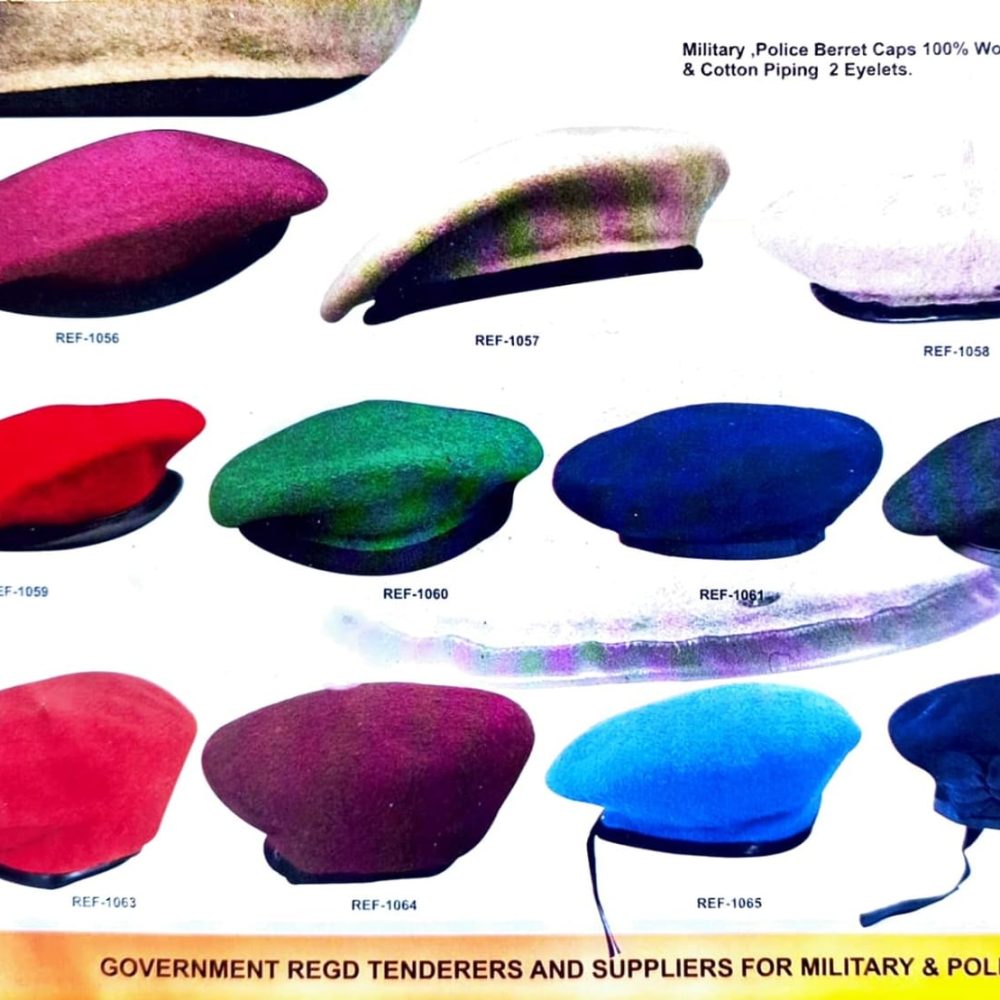 Military and Police Beret Caps & Ties